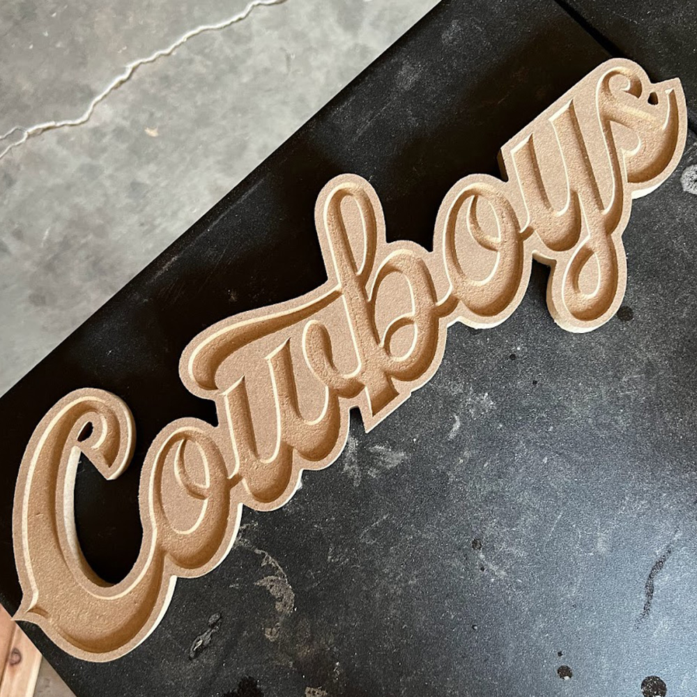 Wooden sign exaqmple